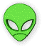 Imagen animada Cabeza de extraterrestre 26 