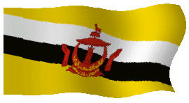 Bandera animada de brunei 