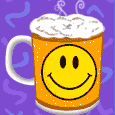 Emoticono animado Cafe 04 