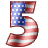 Letras bandera de America 06 