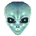 Imagen animada Cabeza de extraterrestre 02 