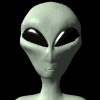 Imagen animada Cabeza de extraterrestre 04 