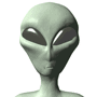 Imagen animada Cabeza de extraterrestre 05 