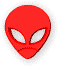 Imagen animada Cabeza de extraterrestre 17 