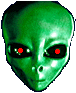 Imagen animada Cabeza de extraterrestre 32 