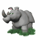 Imagen animada Rinoceronte 04 