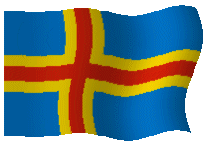Bandera animada de aland islands 