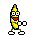 Emoticono animado Banana 03 