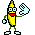 Emoticono animado Banana 08 