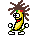 Emoticono animado Banana 35 
