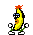 Emoticono animado Banana 50 