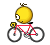 Emoticono animado Ciclista 04 
