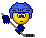 Emoticono animado Hockey 04 