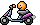 Emoticono animado Motocicleta 03 
