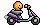 Emoticono animado Motocicleta 04 