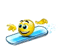 Emoticono animado Surf 04 