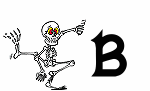 Letra animada de esqueleto 02 