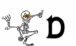 Letra animada de esqueleto 04 