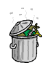 Imagen animada Cubo de basura 04 