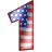 Letras bandera de America 02 