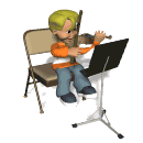 Imagen animada Violinista 17 