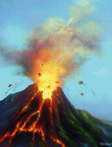 Gifs animados de Volcanes, animaciones de Volcanes