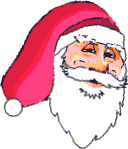 Imagen animada Cara Papa Noel 08 
