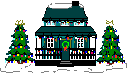 Imagen animada Casa decorada en navidad 02 