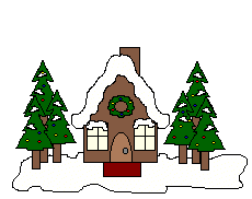Imagen animada Casa decorada en navidad 03 