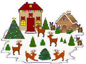 Imagen animada Casa decorada en navidad 28 