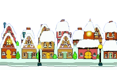 Imagen animada Casa decorada en navidad 34 