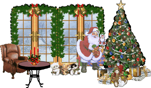 Imagen animada Casa decorada en navidad 36 