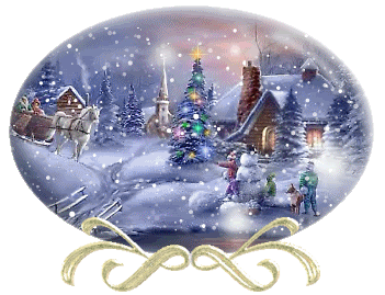 Imagen animada Casa decorada en navidad 37 