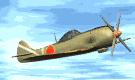 Imagen animada Avion caza japones Zero 04 