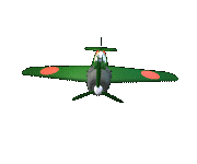 Imagen animada Avion caza japones Zero 05 