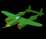 Imagen animada Avion de la segunda guerra mundial 02 