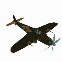Imagen animada Avion Spitfire 03 