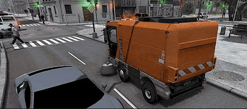 Imagen animada Vehiculos de limpieza 03 